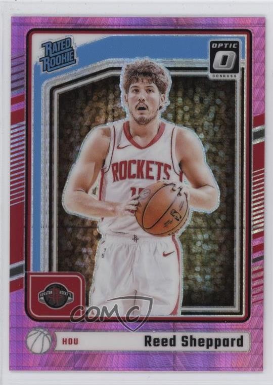 2024 Panini Donruss Optic Rated Rookie Pink Hyper Prizm Reed Sheppard #255 14lm