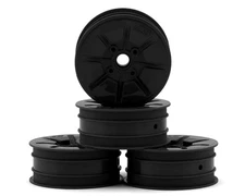 JConcepts RC10 Pioneer 2.2 Bearing Front Wheels (Black) (4) [JCO3463B]