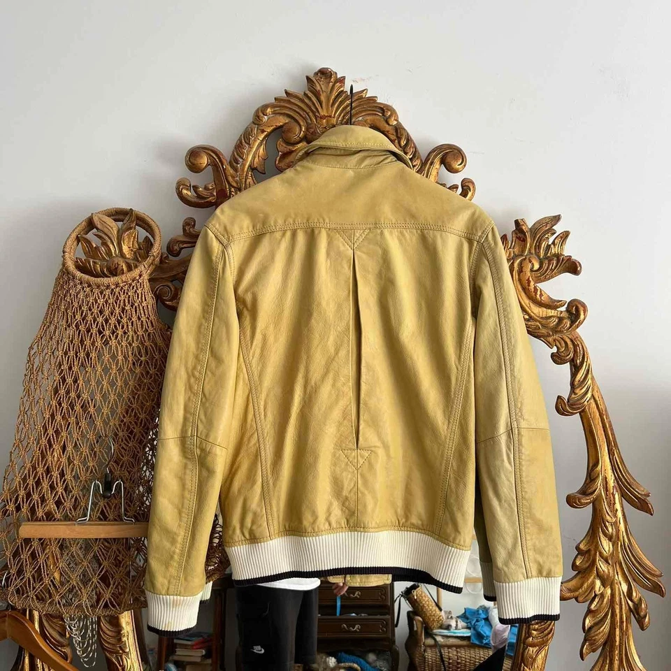 Rare Vintage Energie Sixty 2000s Leather Jacket Sz M - Image 3 of 4