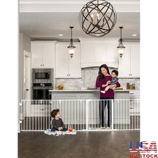 6 Panel Super Wide Baby Gate Play Yard 2 in 1 Configurable Safety Lock New