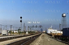 SANTA FE-ATSF. Lever Brothers-Hobart Yard (CA). 2 Original Slides 1989-92.