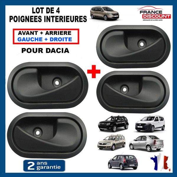 4 Griffe Innentaschen Finition Schwarz FüR Dacia Sandero Logan Duster Lodgy-image