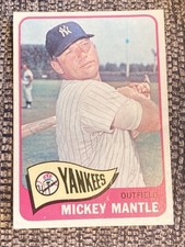1965 Topps Mickey Mantle #350 Error And Misprint 1/1 Centered! A Very Rare Mick!
