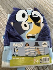 Disneys BLUEY Hooded Towel for kids 100 Cotton 22in X 51 in