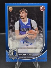 2025/26 Bowman Basketball Cooper Flagg Paper Rookies&Veterans Blue Auto 059/150