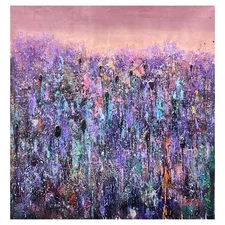 Zahra Original Acrylic Painting on Canvas (36" x 36") Hand Signed