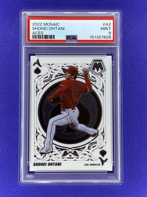 Shohei Ohtani 2022 Panini Mosaic #A2 Aces Case-Hit PSA 9 MINT