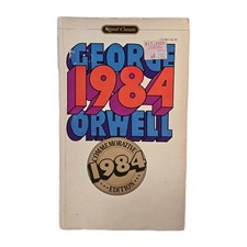 1984 by George Orwell 1981 Signet Publishing Soft Cover Dystopian Novel