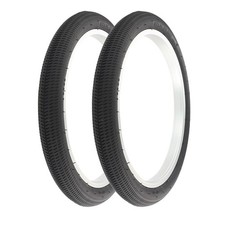 PRO Bicycle TIRES 18" x 1.95" BLACK Full Micro Slick STYLE 2 TIRES Bike