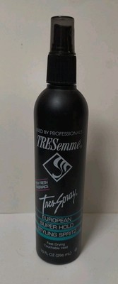 Tresemme Tres-Spray Non Aerosol Hair Spray Super Strong Styling Spritz 10oz Disc