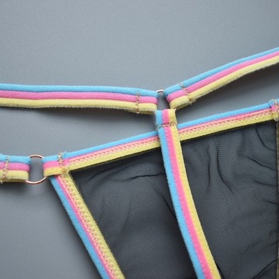 Bikini Tanga Set für Damen dünnes String Design mehrfarbige Optionen verfügbar