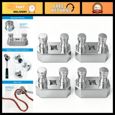 4-Pack Cable Bending Tool Set, 1/2" Ratchet Connector for Electrical Wires