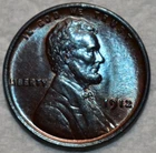Brilliant Uncirculated 1912-P Lincoln Cent, Beautifully Toned specimen.