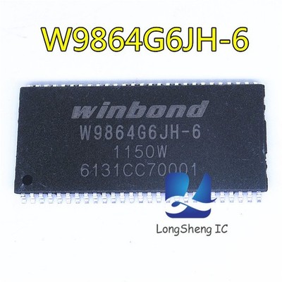 1PCS W9864G6JH-6 1Mx4BANKS x16 BITS SDRAM TSSOP54 new *cc