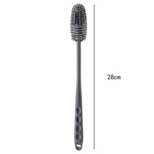 Silicone Milk Bottle Brush Cup Scrubber Glass Cleaner Long Handle Drink Bottle C