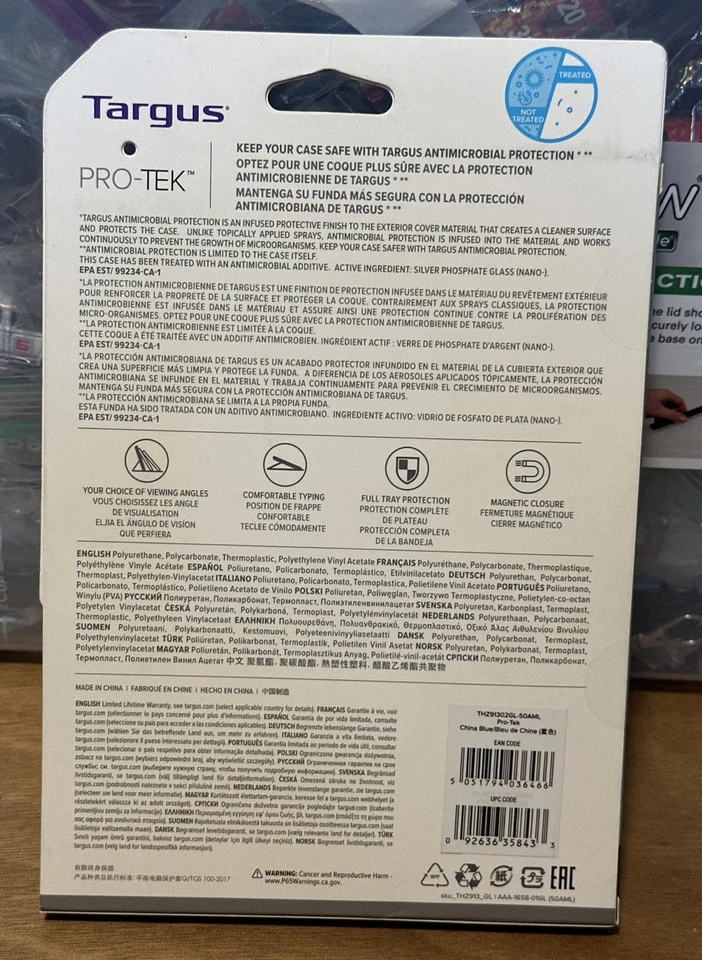 Targus Pro Tek iPad Mini 6 Case  Blue - Image 4 of 4