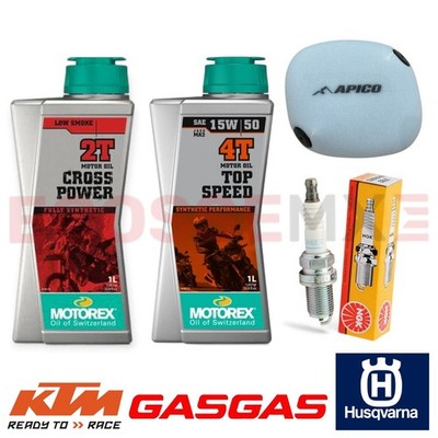 GASGAS MC85 MOTOCROSS SERVICE KIT LUFTFILTER MOTOREX ÖL 15W50 2 TAKT 2025 NGK