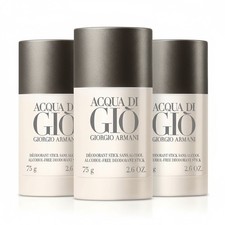 3x Giorgio Armani Acqua di Gio for Men Deodorant Stick 75g 2.6oz NEW Authentic
