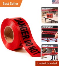High Visibility Danger Do Not Enter Tape - 3" x 1000' for Ultimate Safety