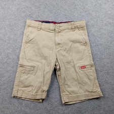 Levi's Shorts Boys 12 Beige Khaki Cargo Twill Stretch Flat Front Casual School