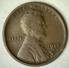 1912 D Lincoln Wheat Cent 1c US Type Coin Denver Mint FINE Circulated