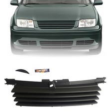 Front Euro Black Badge Less Grill W Hood Notch Filler 99-05 Vw Jetta Bora Mk4