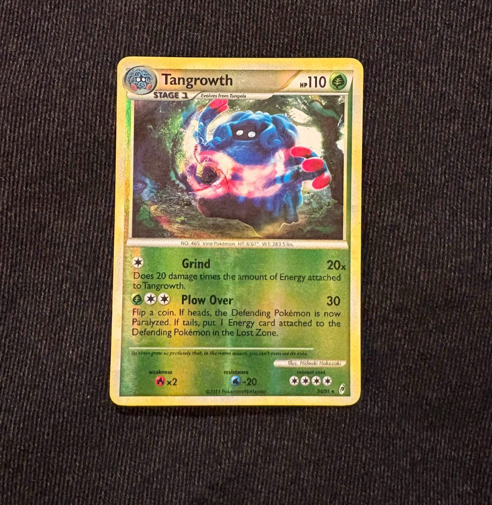Tangrowth 34/95 Call of Legends Reverse Holo Pokemon Card 2011
