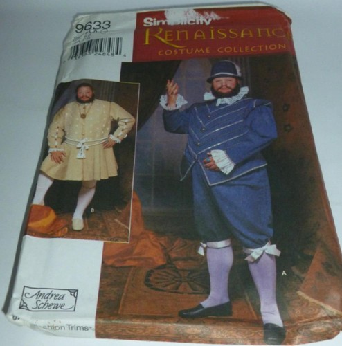 Elizabethan King Henry 8th Tudor Doublet Costume Sewing Pattern 43-51 ...