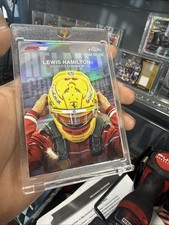 2025 Topps Chrome Formula 1 F1 Lewis Hamilton Helmet Collection Refractor HC-2