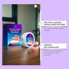 Teeth Comfort Fit Silicone Denture Set for Dentures Veneers Teeth 2026 UK