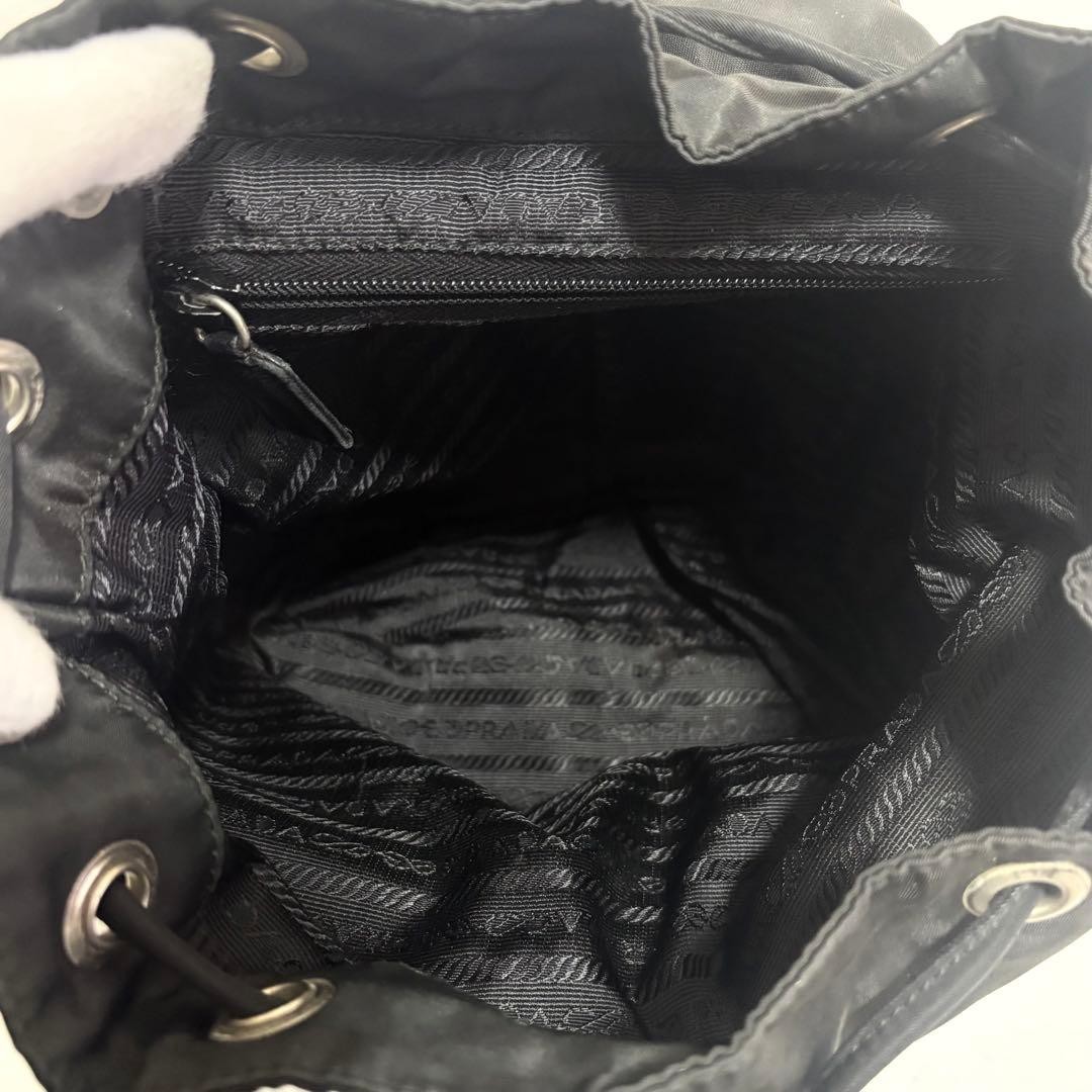 Prada backpack with triangular logo white tag gua… - image 11