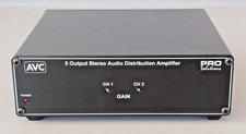 5-way stereo distribution amplifier with gain adjust (AV Communications AD-500)