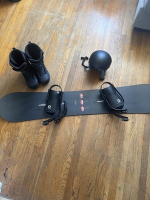 Burton Cultivator 155 Snowboard Channel Bindings K2 Men's 9.5 Boots Smith Helmet