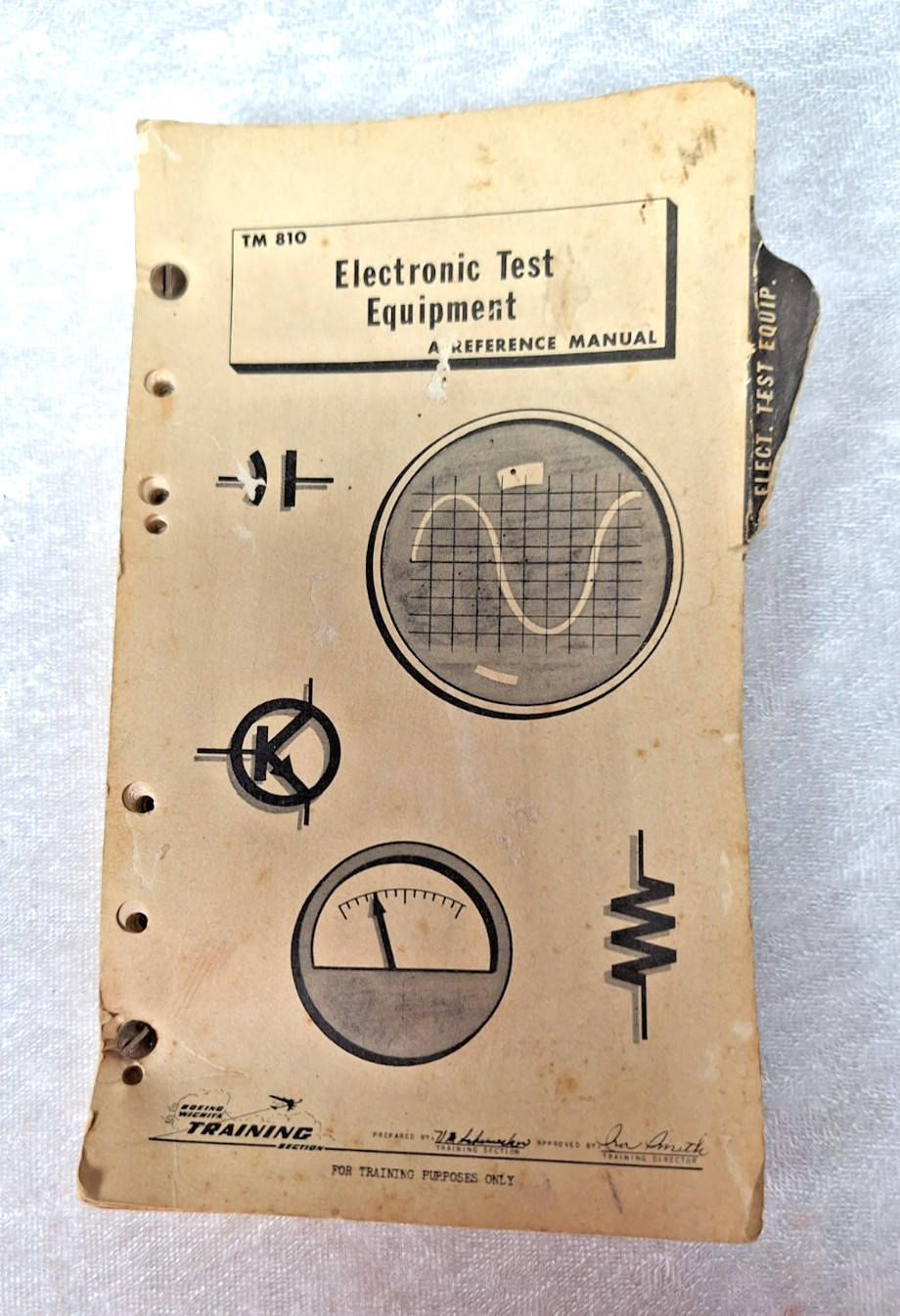 Vtg 1960 Philco TM 810 Electronic Test Equipment Manual Navigation Testing B52