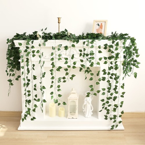 24 Pack 168ft Artificial Ivy Greenery Garland, Fake Vines Hanging Plants Back... - Picture 3 of 7