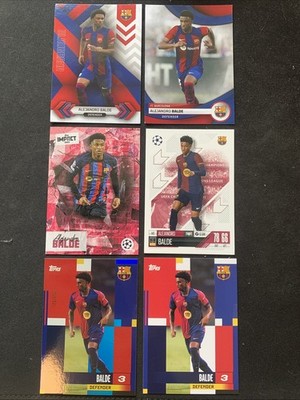 6x Alejandro Balde Topps Impact FC Barcelona Team Set 2023/2024 Spain /250