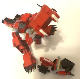 LEGO CREATOR: Red Creatures (31032) Not complete, As-Is