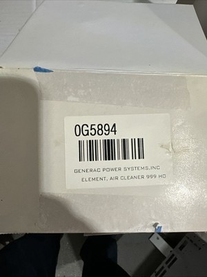 GENERAC AIR FILTER  OG5894 070185E Rc12YC 20KW GENERATORS WITH THE 999 CC ENGINE