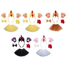 Chicken 3D Animal Costume Accessories for Cosplay Halloween Girls Children Kids