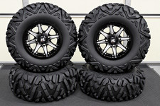 YAMAHA RHINO 660 25" QUADKING ATV TIRE & HL10 WHEEL KIT IRS1CA BIGGHORN