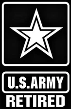 US Military Retired Sticker Decal