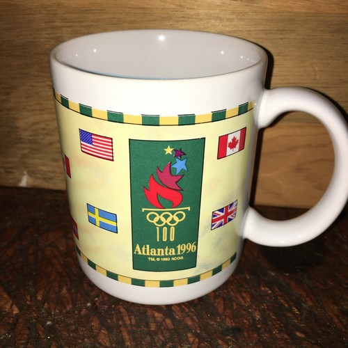 1996 Atlanta Olympics Hallmark Souvenir Mugs Set World Flags Past Cities Posters - Picture 9 of 12