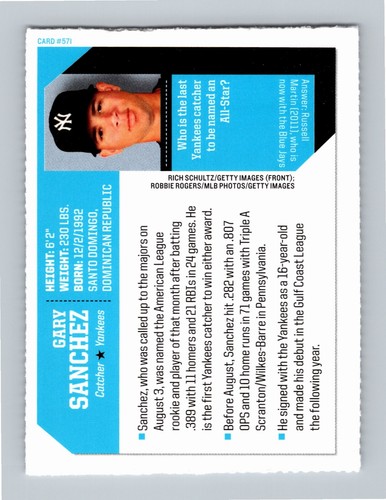 Gary Sanchez Sports Illustrated for Kids Rookie #571 RC NM+- 11 Card Lot - Picture 12 of 21