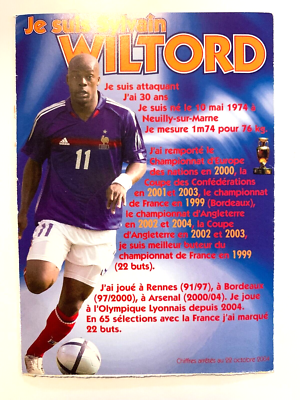 Carte Wiltord OL - Rookie - Mondial Collection Football - Non Gradée