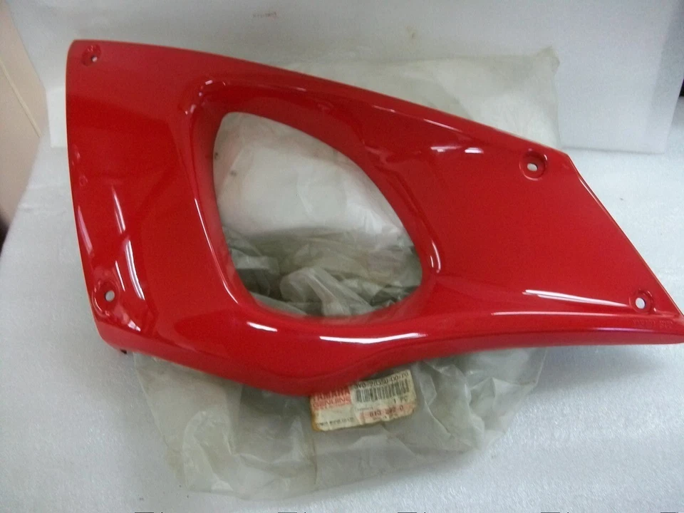 New! NOS! 1992 Yamaha TDM850 Vivid Red Cocktail Side Panel TDM 850 Cover Fairing Foto 2 de 4