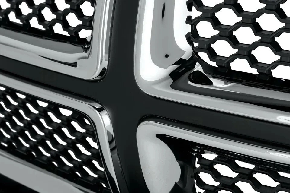 New Front Grille Assembly Chrome Shell Black Insert Fits 2011-2013 Dodge Durango Foto 4 de 4