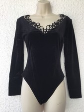 LA PERLA Black Velvet Lace Body Suit Size : M