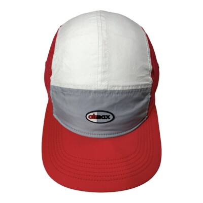 Vintage Nike Hat Cap Mens Red White Grey Neon Air Max AW84