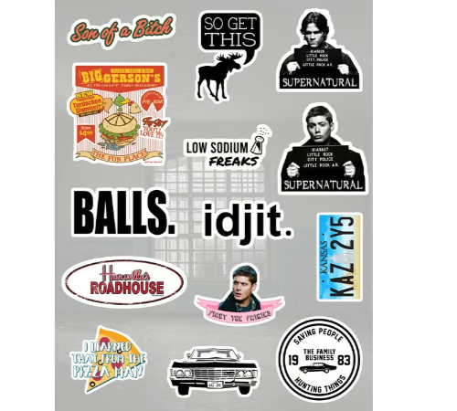Supernatural Sticker Pack - Picture 1 of 1