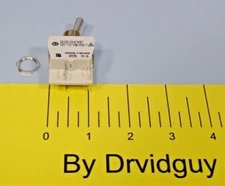 APEM 641SH/2 Toggle Switch; DPST; 15A; 125V; Panel Mount; 641SH